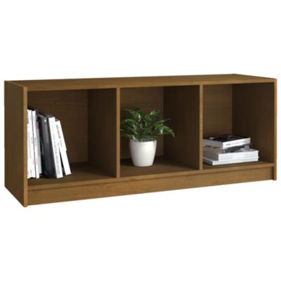Meuble TV Marron miel 104x33x41 cm Bois de pin massif - Prolenta Premium