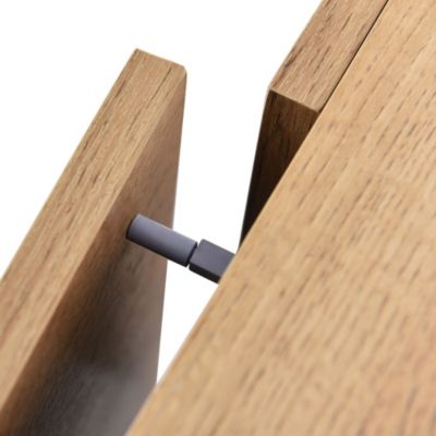 Meuble TV Moderne avec LED et Compartiments ouverts, Structure MDF Robuste, design Contemporain - Naturel