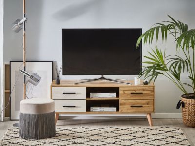 Meuble TV moderne en mdf bois clair FLORIDA