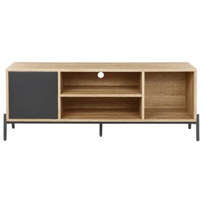 Meuble TV moderne en mdf bois clair MOINES