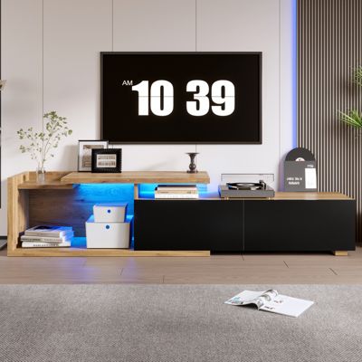 Meuble TV Modulaire Et Extensible - Avec LED Et Module Mobile - Jusqu'à 2 M De Longueur