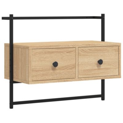 Meuble TV mural chêne sonoma 60,5x30x51 cm bois d'ingénierie - Prolenta Premium