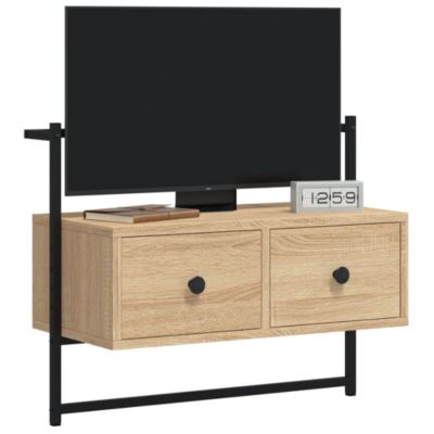 Meuble TV mural chêne sonoma 60,5x30x51 cm bois d'ingénierie - Prolenta Premium