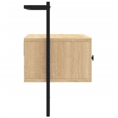 Meuble TV mural chêne sonoma 60,5x30x51 cm bois d'ingénierie - Prolenta Premium