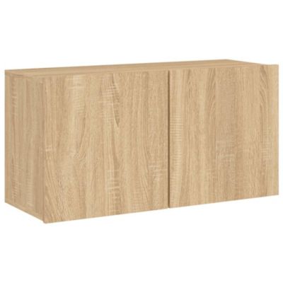 Meuble TV mural chêne sonoma 80x30x41 cm - Prolenta Premium