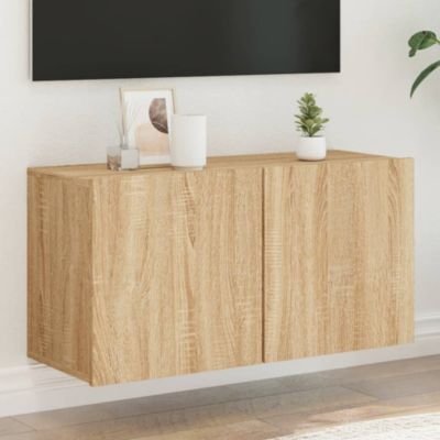 Meuble TV mural chêne sonoma 80x30x41 cm - Prolenta Premium