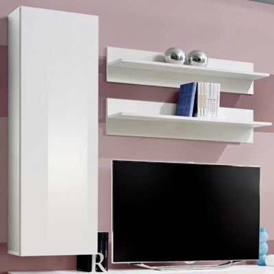 Meuble TV Mural Design "Fly I" 170cm Blanc