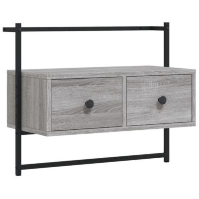 Meuble TV mural sonoma gris 60,5x30x51 cm bois d'ingénierie - Prolenta Premium