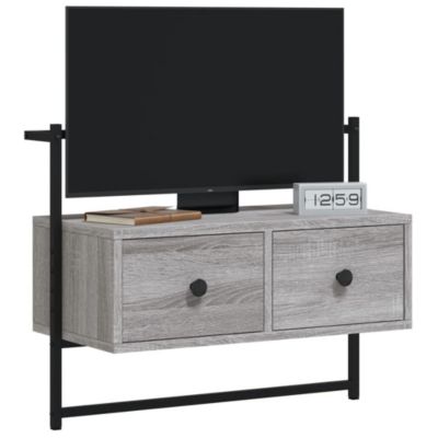 Meuble TV mural sonoma gris 60,5x30x51 cm bois d'ingénierie - Prolenta Premium