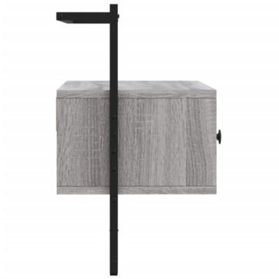 Meuble TV mural sonoma gris 60,5x30x51 cm bois d'ingénierie - Prolenta Premium