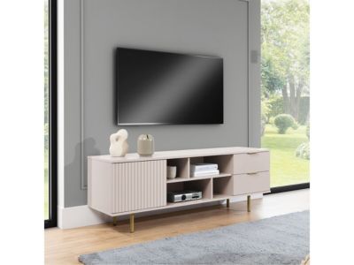 Meuble TV "Nawil"  150 x 52 x 41 cm  Beige