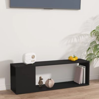 Meuble TV Noir 100x24x32 cm Bois d'ingénierie - Prolenta Premium