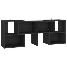 Meuble TV Noir 104x30x52 cm Bois d'ingénierie - Prolenta Premium