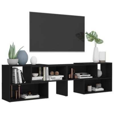Meuble TV Noir 149x30x52 cm Bois d'ingénierie - Prolenta Premium