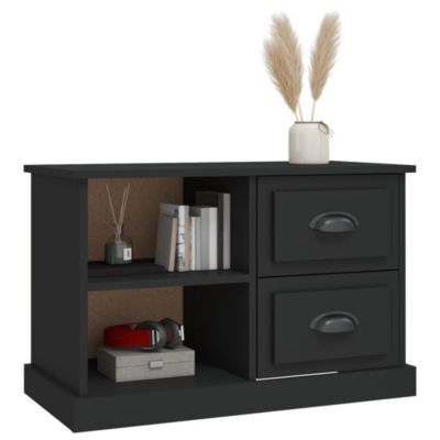 Meuble TV noir 73x35,5x47,5 cm bois d'ingénierie - Prolenta Premium