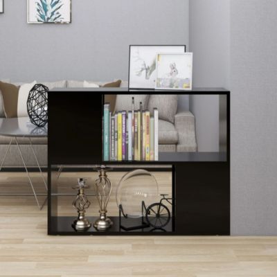 Meuble TV Noir 80x24x63 cm Bois d'ingénierie - Prolenta Premium