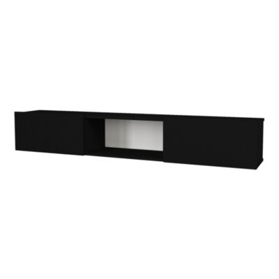 Meuble TV Paltamo 180 x 31 x 29,5 cm noir en.casa