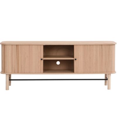 Meuble TV à portes coulissantes en bois 150 cm - Lino