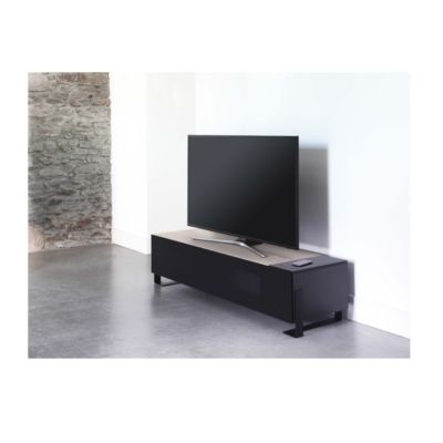 Meuble tv pour écran 40 à 85 + trappe noir Erard 037641
