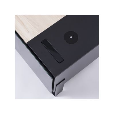 Meuble tv pour écran 40 à 85 + trappe noir Erard 037641