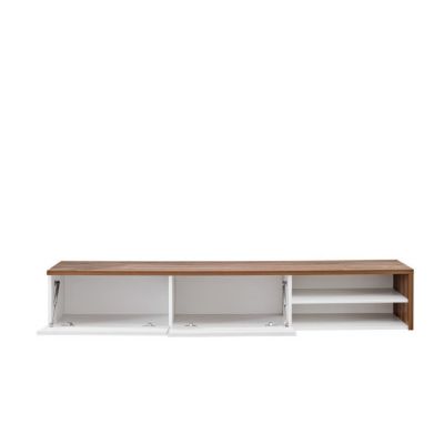 Meuble TV "RTV Dallas" 180cm Blanc & Chêne