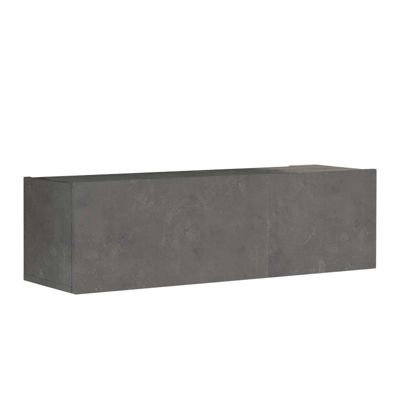 meuble tv serit antique gris foncé mélaminé 100x31,5x29,6 cm