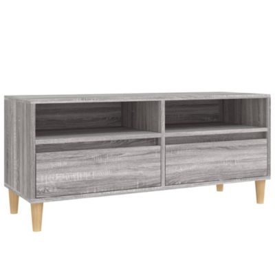 Meuble TV sonoma gris 100x34,5x44,5 cm bois d'ingénierie - Prolenta Premium