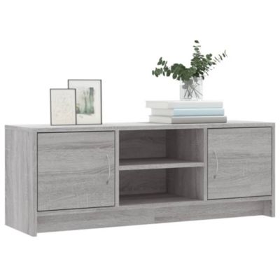 Meuble TV sonoma gris 102x30x37,5 cm bois d'ingénierie - Prolenta Premium