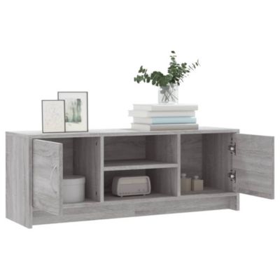 Meuble TV sonoma gris 102x30x37,5 cm bois d'ingénierie - Prolenta Premium