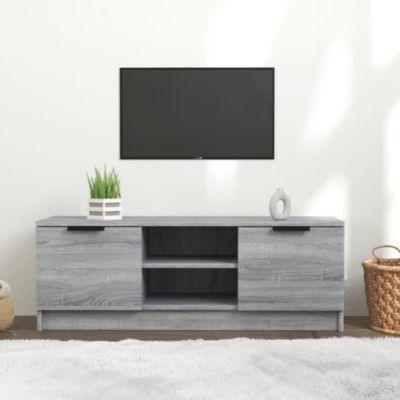 Meuble TV Sonoma gris 102x35x36,5 cm Bois d'ingénierie - Prolenta Premium