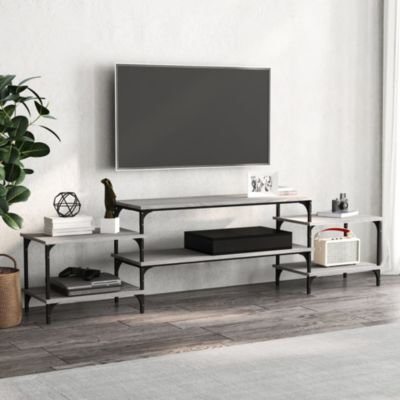 Meuble TV sonoma gris 197x35x52 cm Bois d'ingénierie - Prolenta Premium