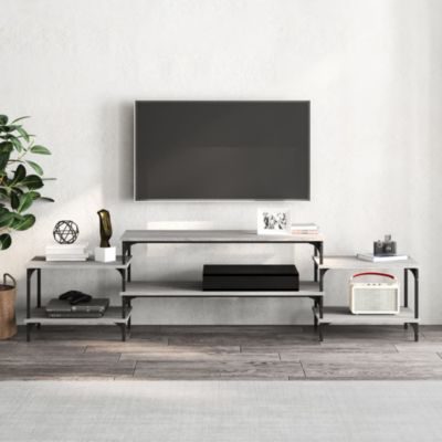 Meuble TV sonoma gris 197x35x52 cm Bois d'ingénierie - Prolenta Premium