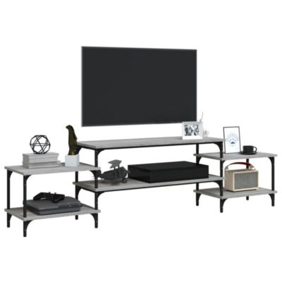 Meuble TV sonoma gris 197x35x52 cm Bois d'ingénierie - Prolenta Premium