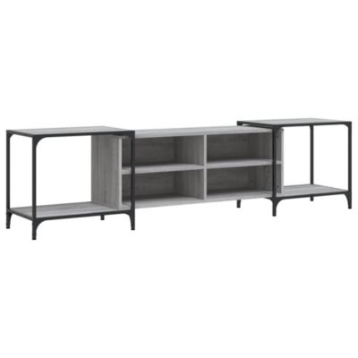 Meuble TV sonoma gris 203x37x50 cm Bois d'ingénierie - Prolenta Premium