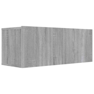 Meuble TV sonoma gris 80x30x30 cm bois d'ingénierie - Prolenta Premium