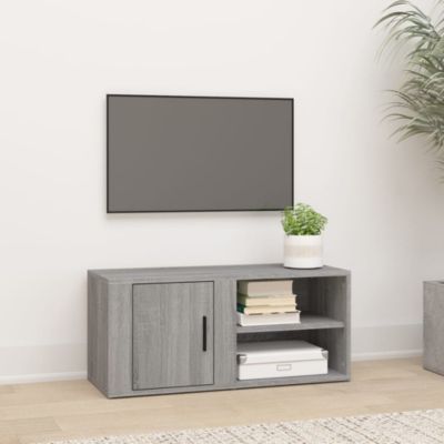 Meuble TV Sonoma gris 80x31,5x36 cm Bois d'ingénierie - Prolenta Premium