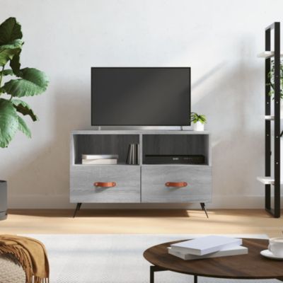 Meuble TV Sonoma gris 80x36x50 cm Bois d'ingénierie - Prolenta Premium