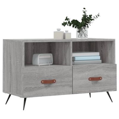 Meuble TV Sonoma gris 80x36x50 cm Bois d'ingénierie - Prolenta Premium