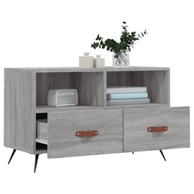 Meuble TV Sonoma gris 80x36x50 cm Bois d'ingénierie - Prolenta Premium