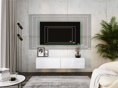 Meuble TV Suspendu, 140 X 34 X 32 Cm, Blanc / Blanc Brillant