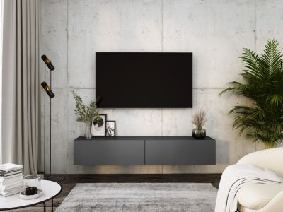 Meuble TV Suspendu, 170 X 34 X 32 Cm, Anthracite