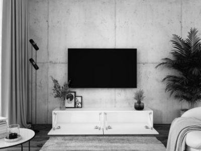 Meuble TV Suspendu, 170 X 34 X 32 Cm, Anthracite