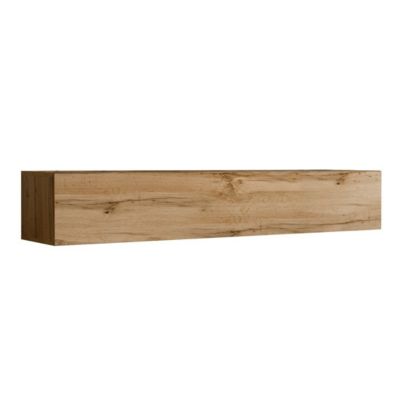 Meuble TV suspendu 180cm coloris chene Wotan. Collection SWITCH.