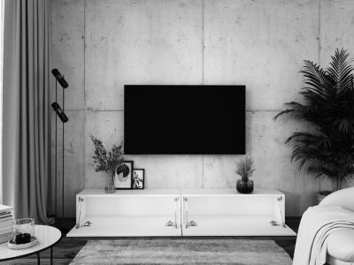 Meuble TV Suspendu, (2 X 100) X 34 X 32 Cm, Anthracite