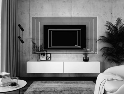 Meuble TV Suspendu, (2 X 100) X 34 X 32 Cm, Anthracite