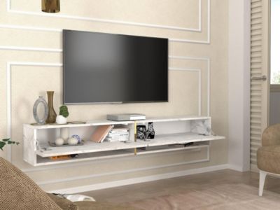 Console 2 étagères blanche | Maison et Styles