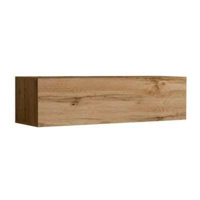 Meuble TV suspendu coloris chêne Wotan 120cm collection SWITCH.