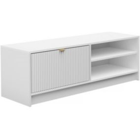 Meuble TV  Tireno 1K   120  X 40  X 40 cm  Blanc