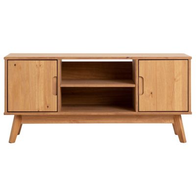 Meuble TV TIVOLI L 114 cm en bois massif - Finition laquée
