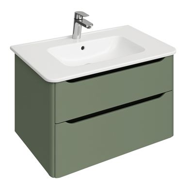 Meuble vasque supendu VitrA Sento Round 120cm Vert mat
